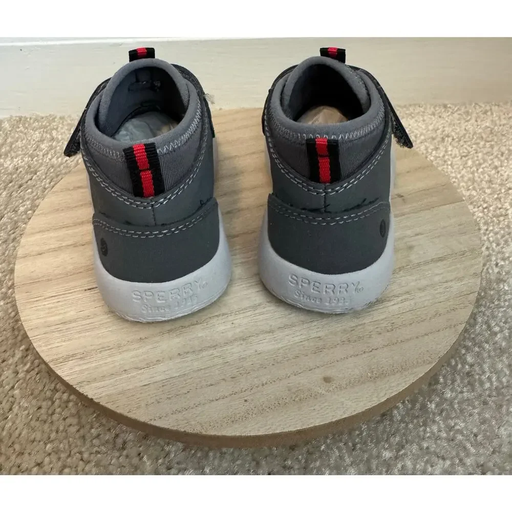 Sperry Coastal Break Grey Chukka Toddler Shoes sz 6
